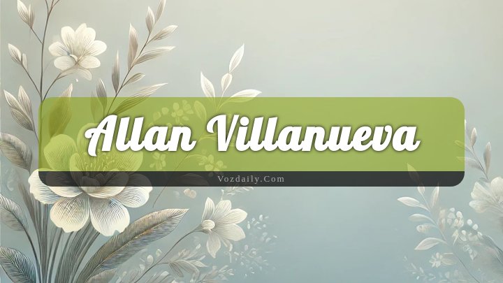 Obituary Reference Image of Allan Villanueva