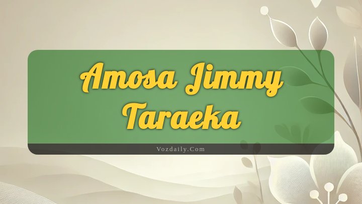 Obituary Reference Image of Amosa Jimmy Taraeka