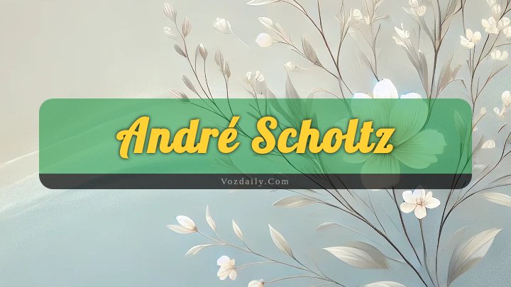 Obituary Reference Image of André Scholtz