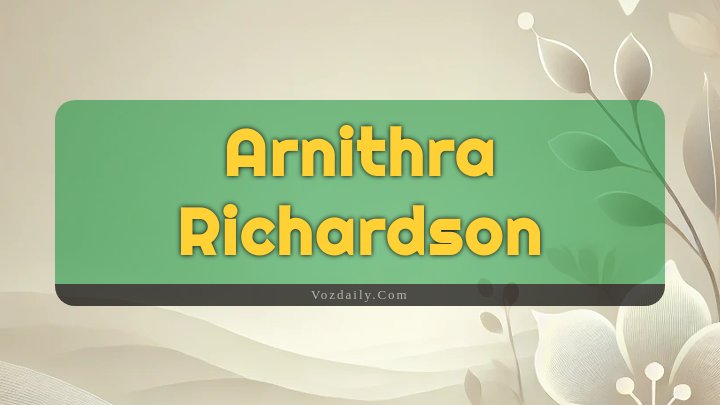 Obituary Reference Image of Arnithra Richardson