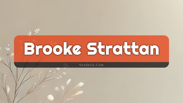 Obituary Reference Image of Brooke Strattan