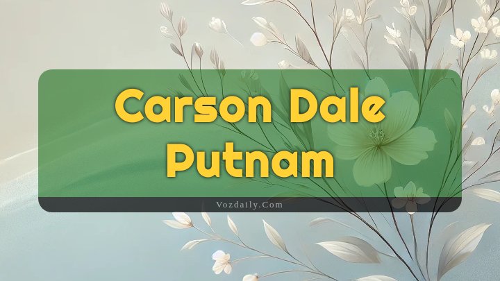 Obituary Reference Image of Carson Dale Putnam