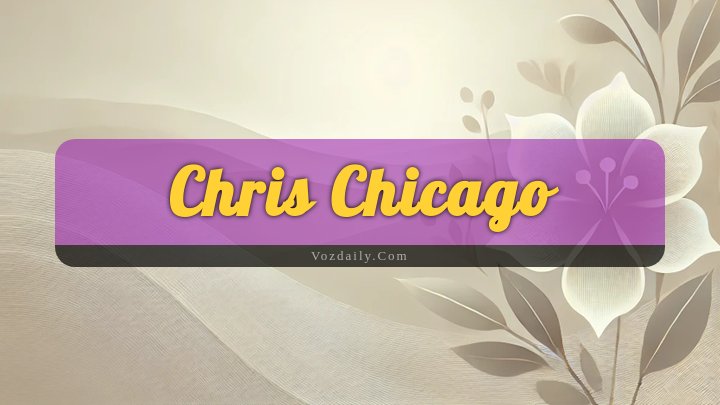 Obituary Reference Image of Chris Chicago