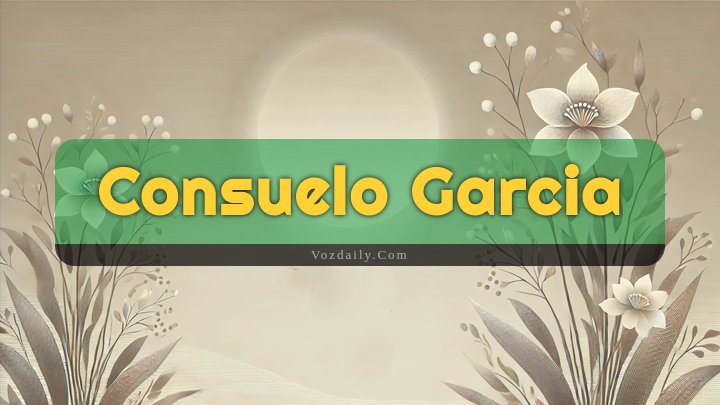 Obituary Reference Image of Consuelo Garcia