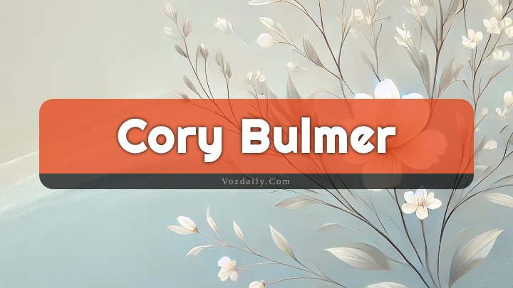 Obituary Reference Image of Cory Bulmer