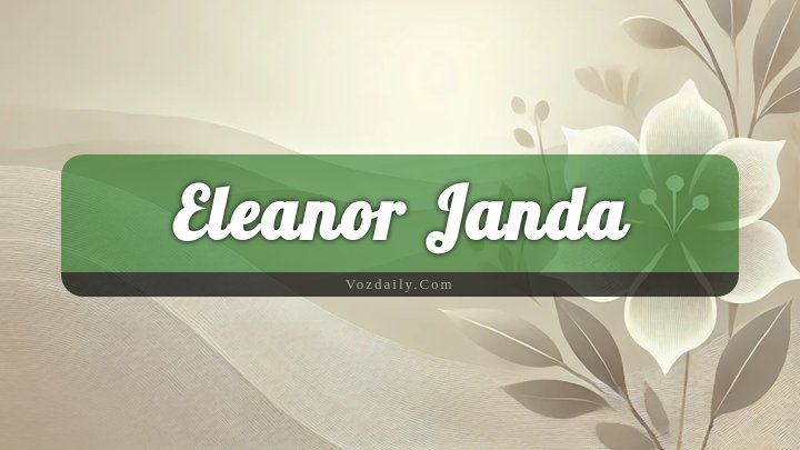 Obituary Reference Image of Eleanor Janda