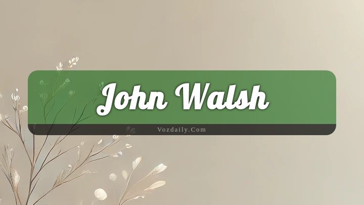 Obituary Reference Image of John Walsh