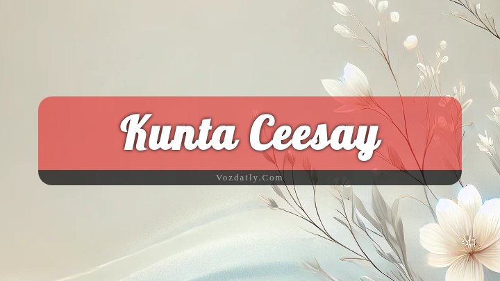 Obituary Reference Image of Kunta Ceesay