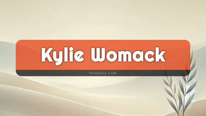 Obituary Reference Image of Kylie Womack