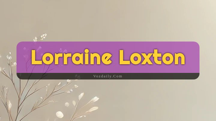 Obituary Reference Image of Lorraine Loxton