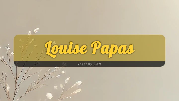 Obituary Reference Image of Louise Papas