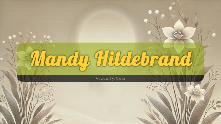 Obituary Reference Image of Mandy Hildebrand