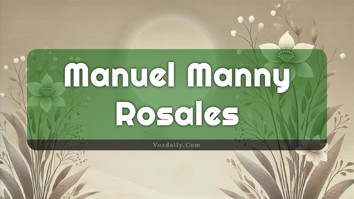 Obituary Reference Image of Manuel Manny Rosales