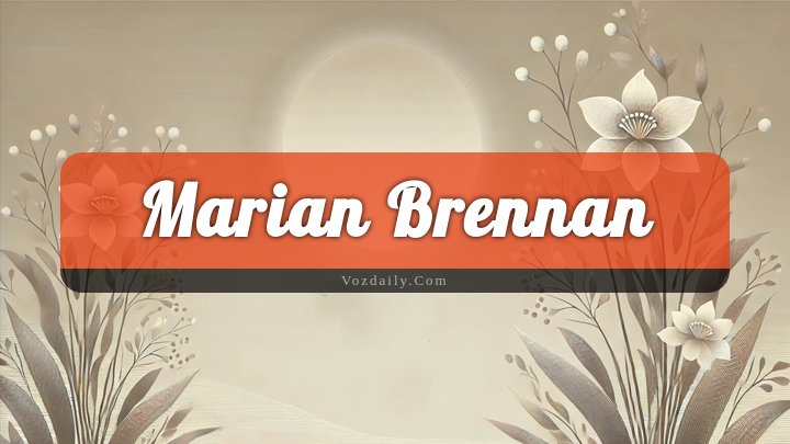 Obituary Reference Image of Marian Brennan