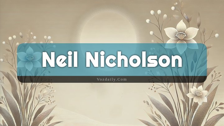 Obituary Reference Image of Neil Nicholson