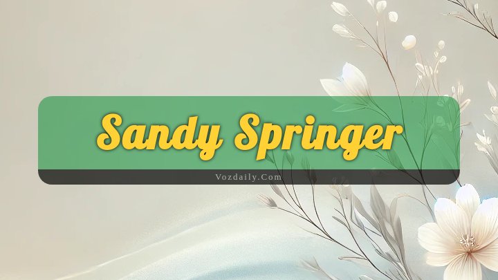 Obituary Reference Image of Sandy Springer