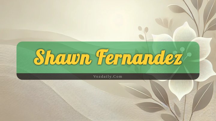 Obituary Reference Image of Shawn Fernandez