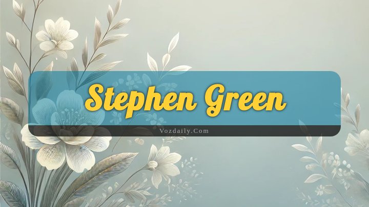 Obituary Reference Image of Stephen Green