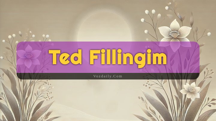 Obituary Reference Image of Ted Fillingim